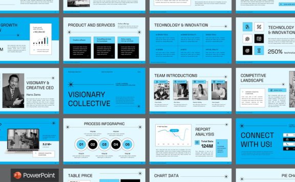 营销策略财务报告PPT模板 (PPTX)