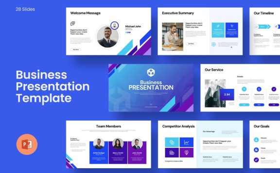 业务演示模板PPT模板 (PPTX)