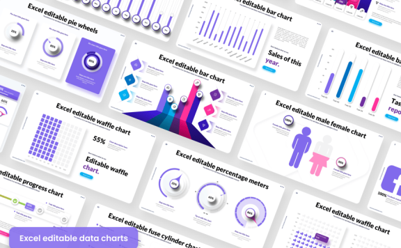 可编辑的数据图表模板PPT模板 (PPTX)