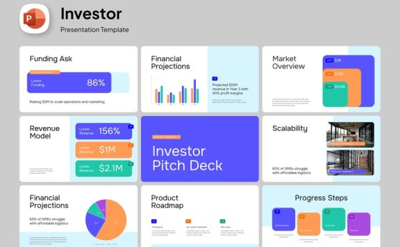 投资者PPT模板 (PPTX)