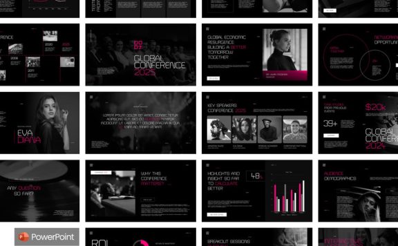 公司会议内容PPT模板 (PPTX)