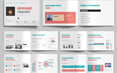 创意商业年度报告模板
