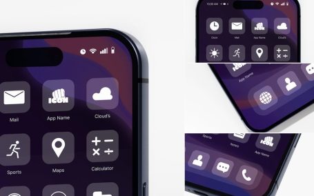 移动应用图标模型