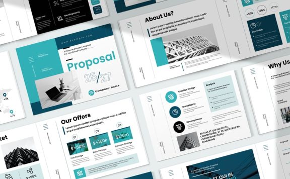 项目提案景观宣传册模板