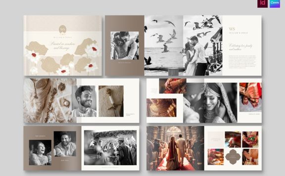 印度婚礼相册模板（横向）
