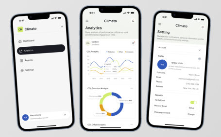 气候技术仪表盘 – 移动响应式设计