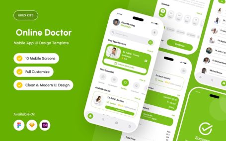 Medilink – 在线医生应用程序设计模板