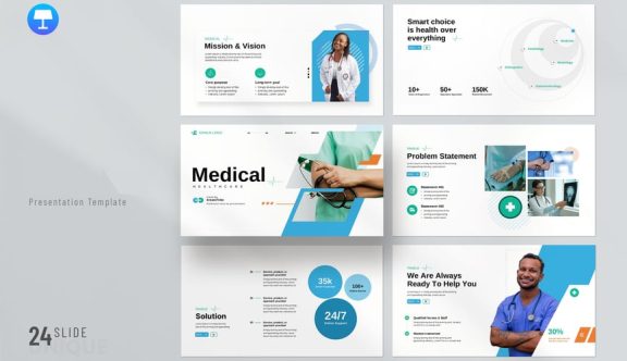 医疗保健主题演讲模板