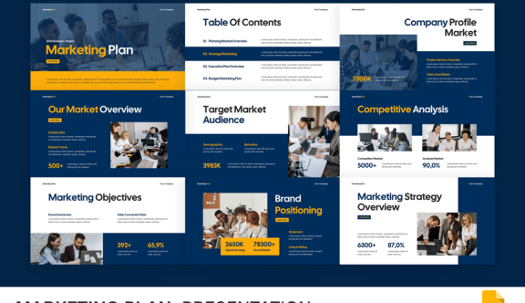 营销计划 Google 幻灯片