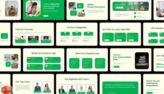 教育类 PowerPoint 演示文稿模板