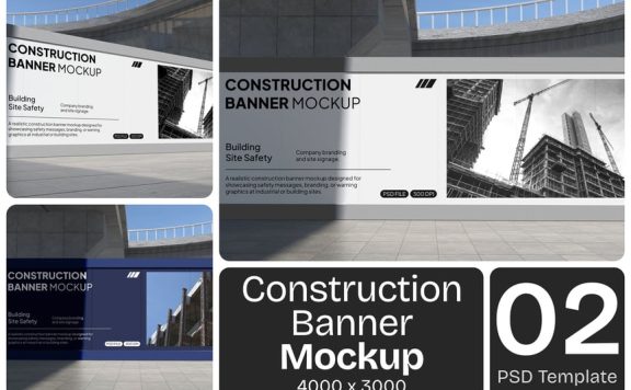施工横幅样机