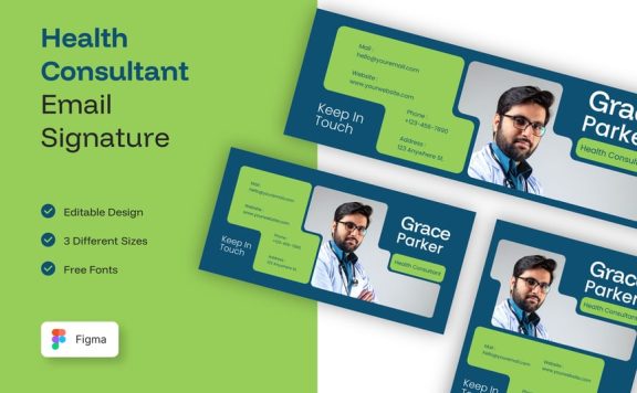 健康顾问电子邮件签名