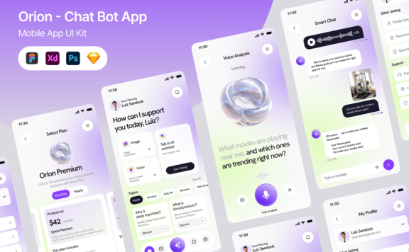 Orion – AI聊天助手应用UI套件