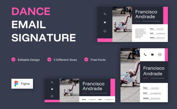 舞者电子邮件签名
